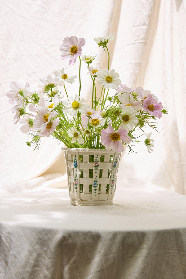 Handmade Woven Ceramic Vase